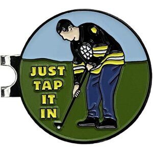 Funny Golf Hat Clip with Enamel Magnetic Ball Marker